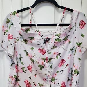 white floral Blouse